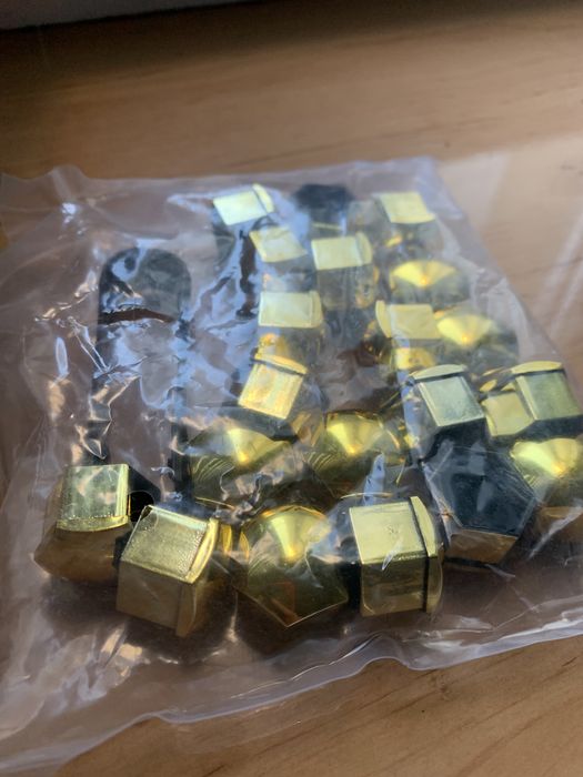 Zaślepki Śrub 17mm Złote Zatyczki Kapselki