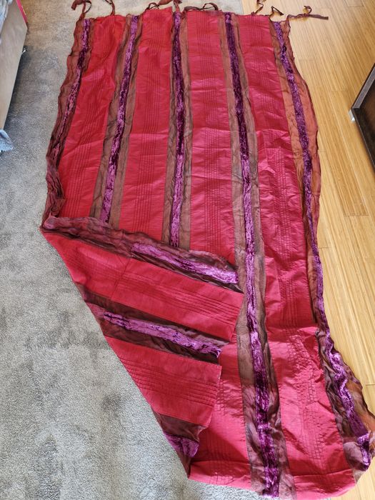 Cortina e capas de almofada