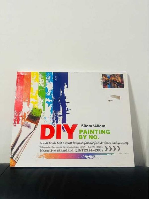 DIY Obraz Do Malowania po numerach z ramą WENECJA