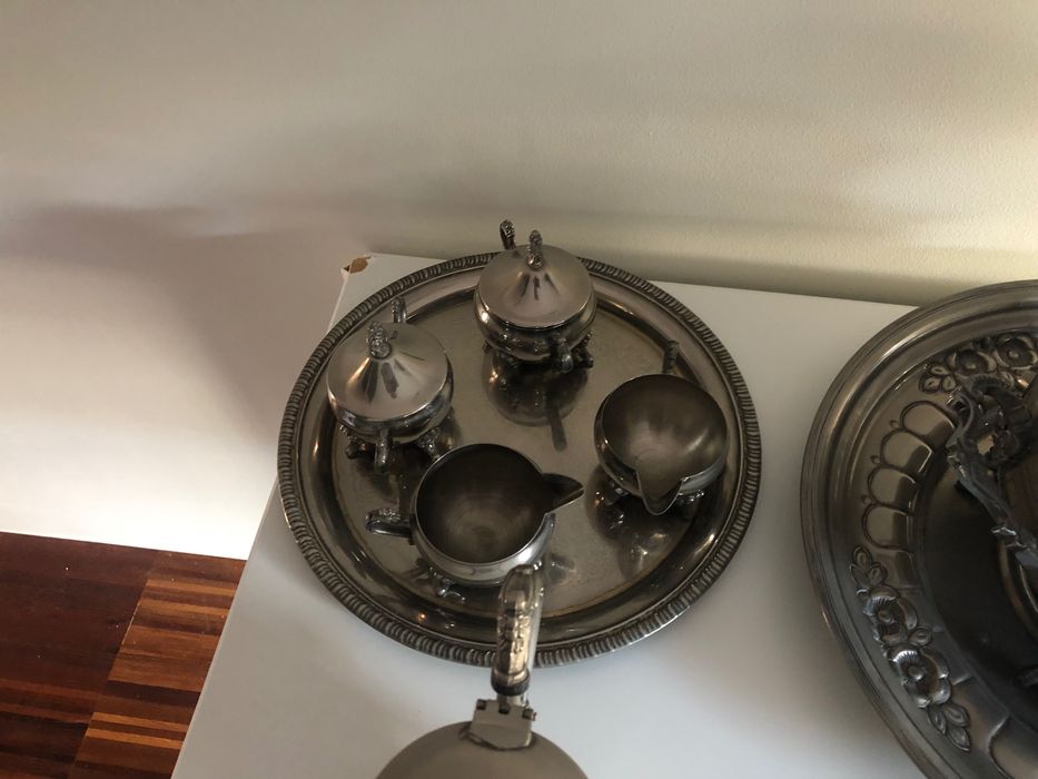 Conjunto peças estanho