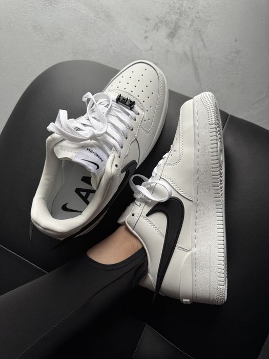 Кросівки Кроссовки Nike Air Force 1 Low x AMBUSH White Black Кросовки демісезон