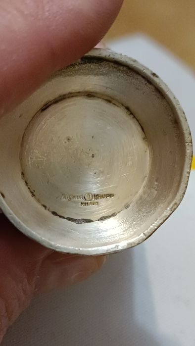 Antyczna posrebrzana sosjera