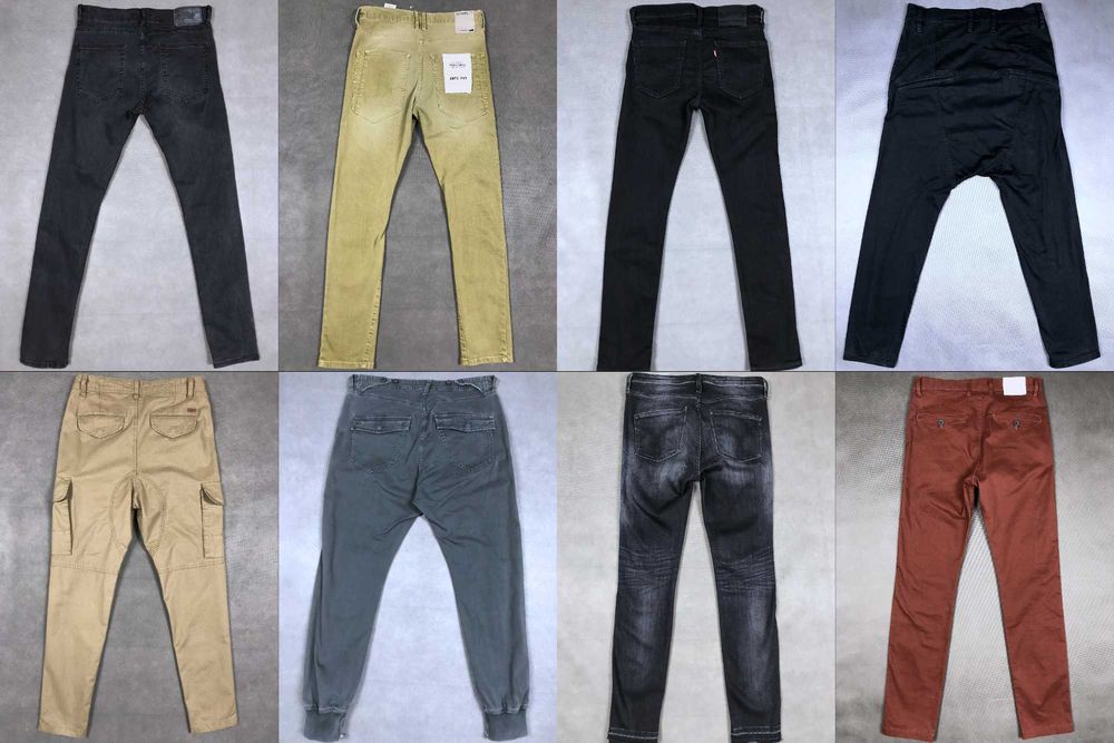 XS - Replay, Levis, H&M, J & J Карго Джогери Джинси штани чоловічі