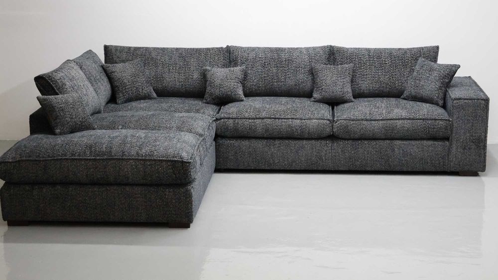 THY Narożnik poduszki oparciowe grafitowy kolor nowoczesna kanapa rogó