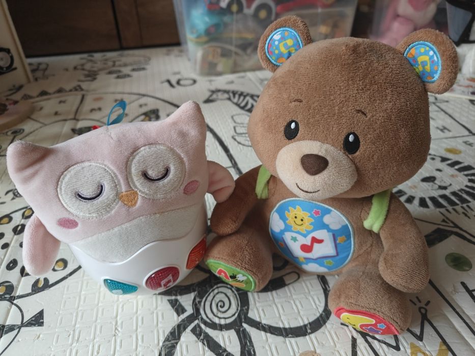 Sprzedam zestaw zabawek edukacyjnych, Miś Sowa  stan bardzo dobry , dz