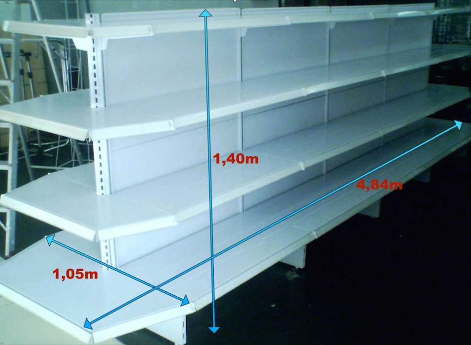 Estantes para loja *USADO* Fabricado em Portugal