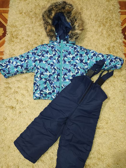 Зимний теплый комбинезон на мальчика 86-92 рост