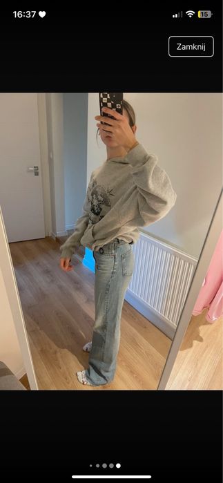 Dzinsy wide leg ZARA