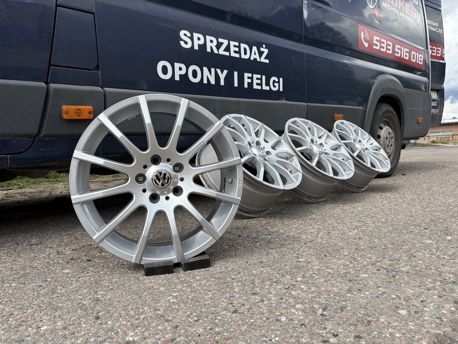 4x felgi aluminiowe 17” 5x112 vw audi skoda seat mercedes