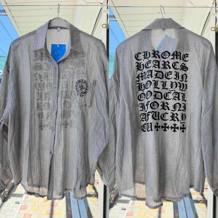 Сорочка рубашка марльовка chrome hearts‼️‼️‼️‼️‼️розпродаж