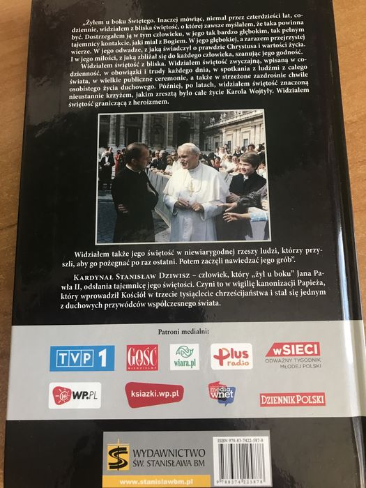 Kard. Stanisław Dziwisz u boku Świętego rozmowa z G.F.Svidercoschim