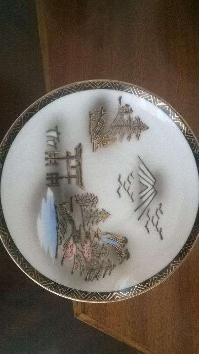 Serviço de Café 6 Chávenas+Leiteira+Bule+Açucareiro com mais de 50 Ano