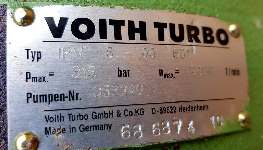 Pompa hydrauliczna Voith Turbo IPV 6-64 NOWE
