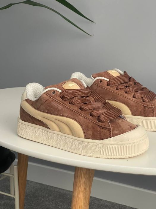 НОВИНКА! Puma Suede XL Crush Preserves Beige Brown 36 37 38 39 40 пума сюд іксель бежеві коричневі
