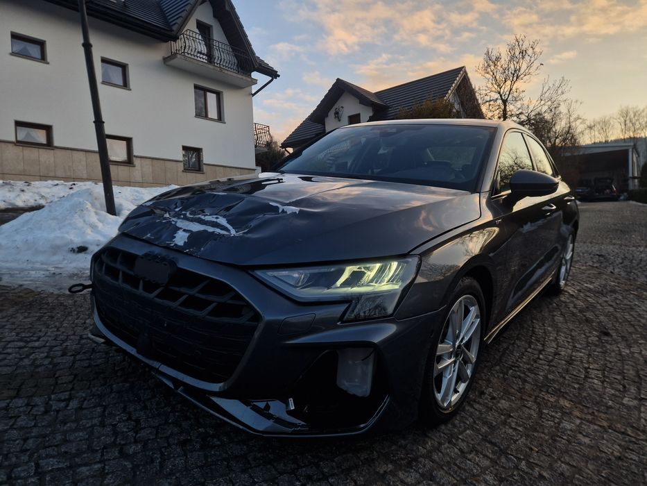 Audi A3 LIFT SLINE 06.25r. NIEMCY Uszkodzony Vat23%
