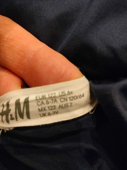 Kurtka dziewczęca zimowa 122 H&M
