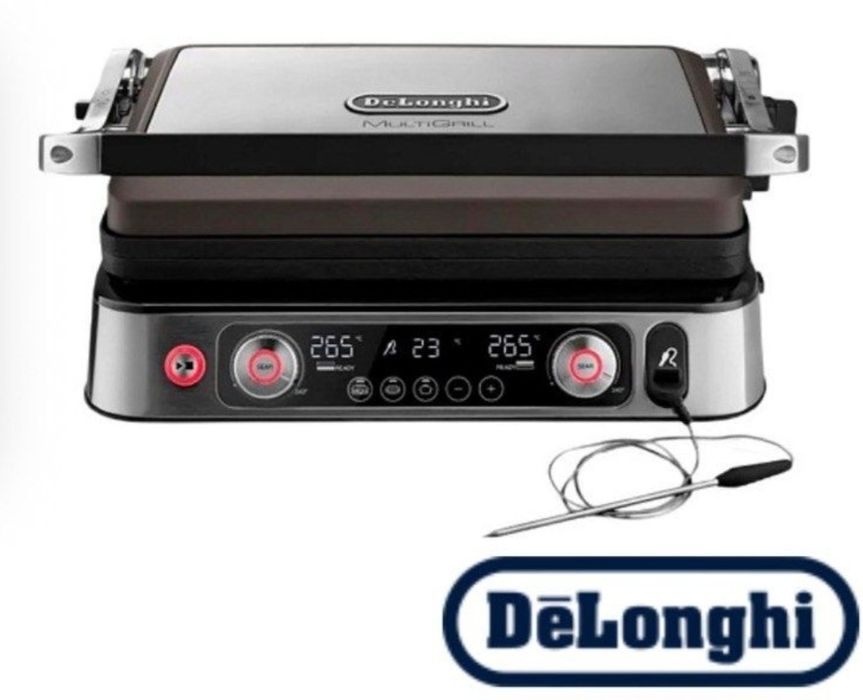 Продам електрогріль Delonghi Multigrill 1100 со щупом для температуры мяса, состояние нового. Крутой девайс