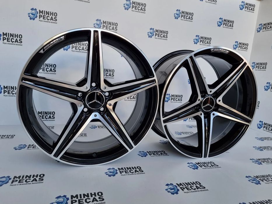 Jantes Mercedes (W205) AMG em 18 Preto Polido