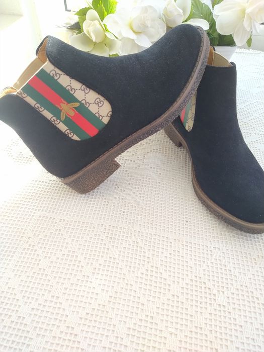 Botas pretas tipo camurça - Yes Smile - Tamanho 37 - Novas!