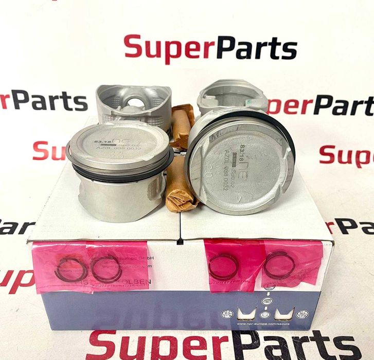 Поршні з кільцями ремонтні (+0,5) з кільцями Renault F4R 2.0L