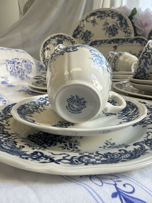 Villeroy boch valeria, віллерой бох валерія, синій, чайний сервіз