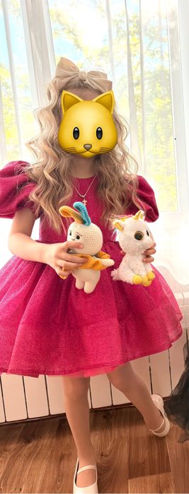 Сукня святкова рожева фуксія малинова