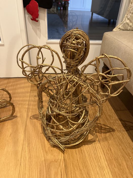 Enfeites de natal dourados