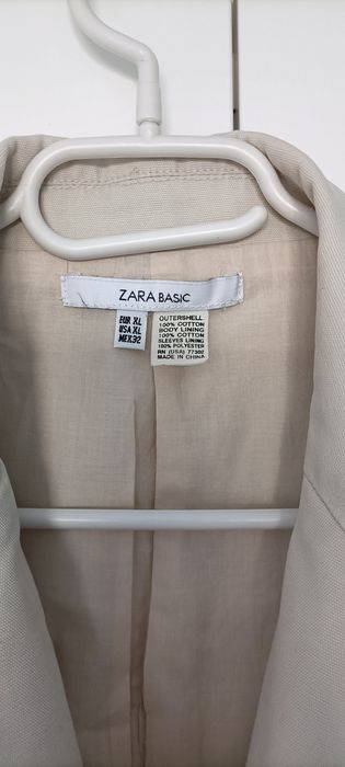Casaco bege algodão