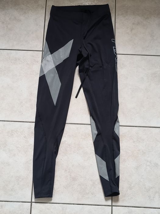 Getry legginsy kompresyjne damskie 2XU S biegowe bieganie silownia