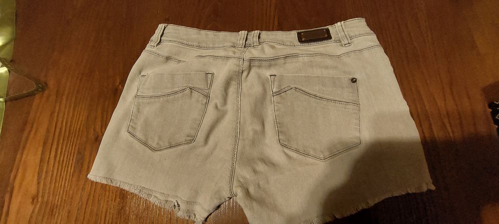Spodenki H&M niebieskie roz 36 szorty plus Spodenki Orsay roz 36 szare
