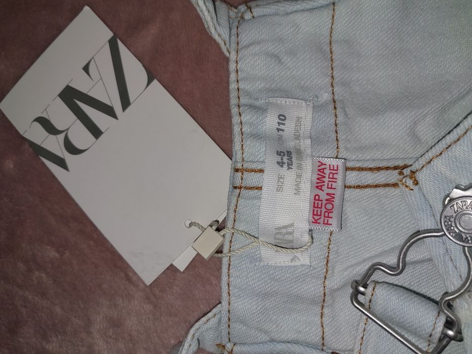 Nowe ogrodniczki r.110 firmy Zara