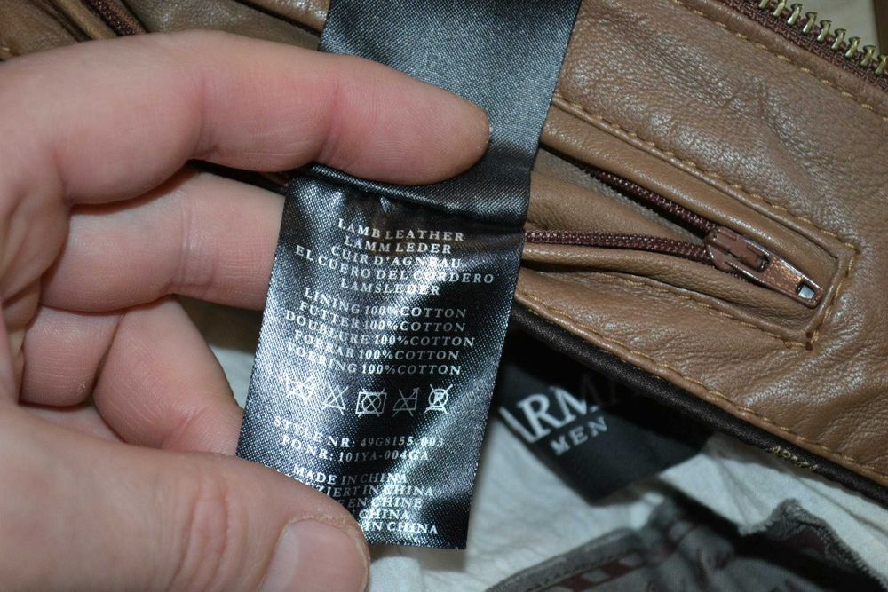 Arma man xl-l куртка кожаная оригинал мужская бомбер