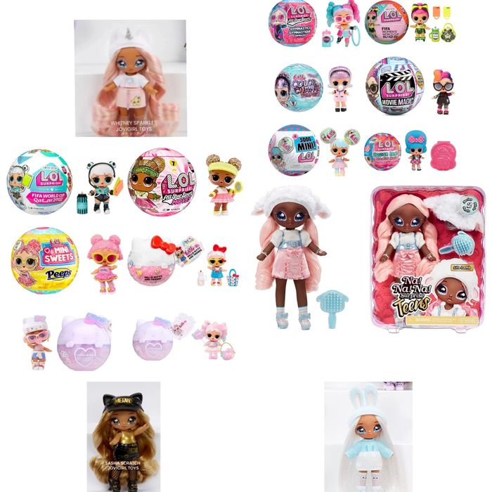Na Na Na Surprise Lila Lamb Minis lol hello kitty and friends minions