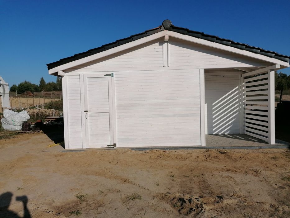 Garaż wiata konstrukcja szkieletowa