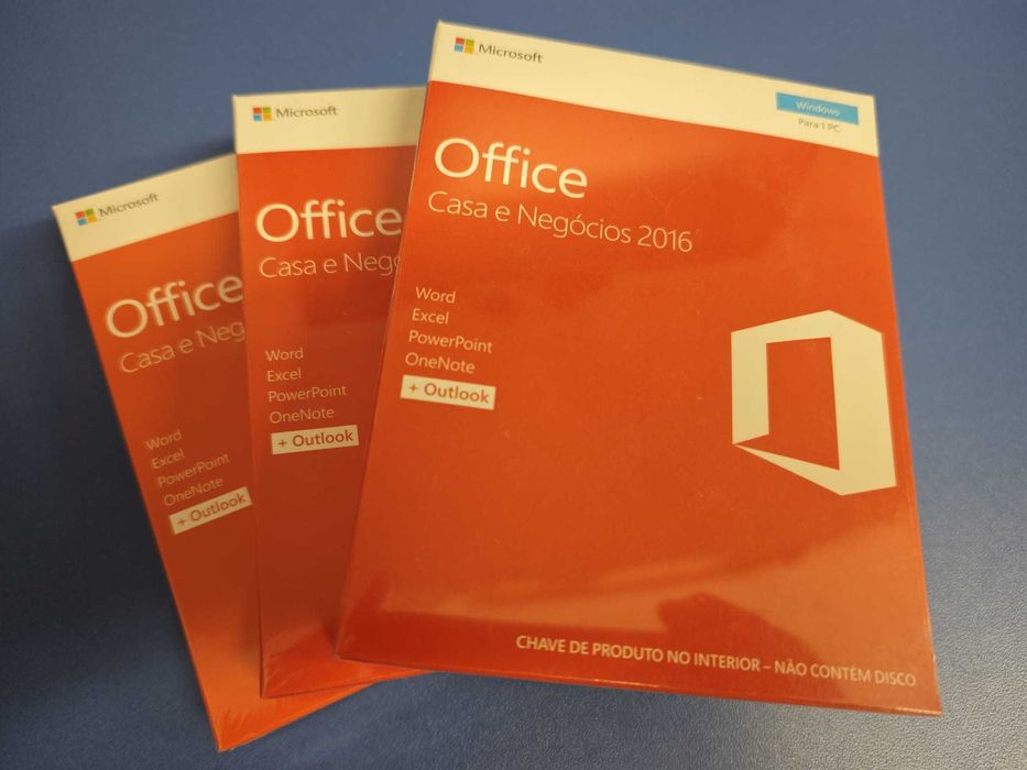 Microsoft Office 2016 Casa e Negócios PT. Caixa original, novo selado