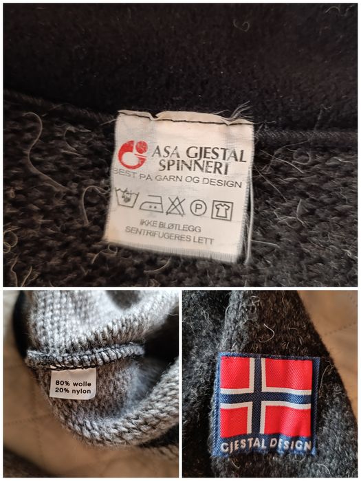 Оригінальний шерстяний светр ASA Gjestal Spinneri XXL