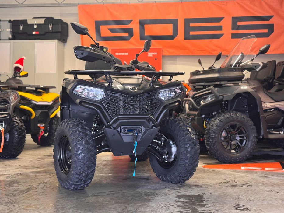 Quad CfMoto 520L Black, 4x4, Led, Long, Black Edition, Wciągarka 495cc