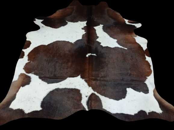 Ogromna Skóra Krowia Naturalna 220x205 cm – Łaciata, Unikat