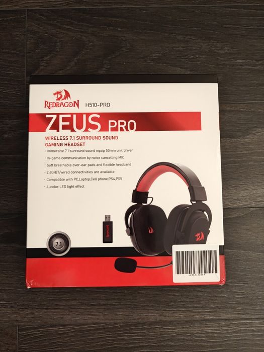 Nowe słuchawki bezprzewodowe gamingowe RED DRAGON ZEUS H510-PRO bluetooth
