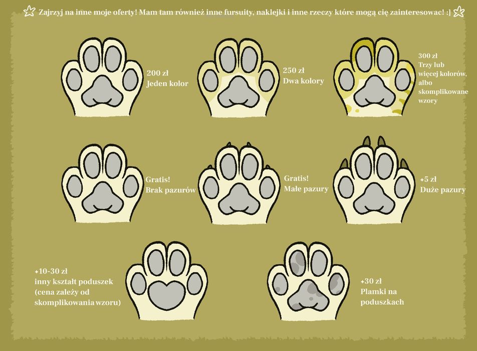 fursuit furry hand paws handpaws łapki custom na zamówienie