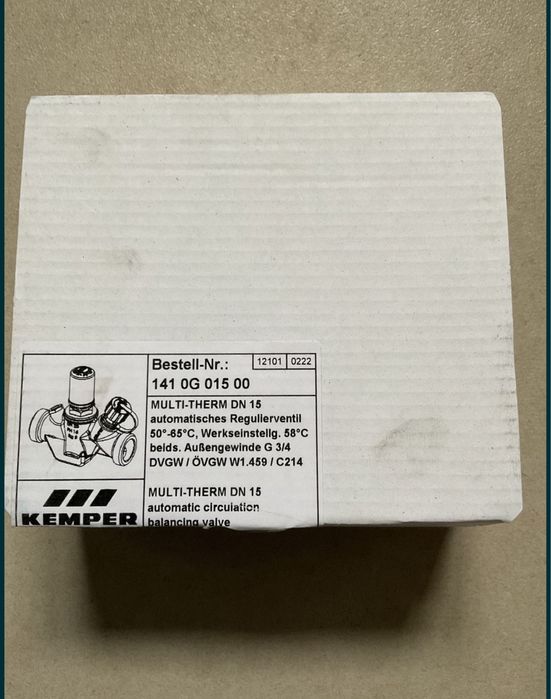 Zawór regulacyjny Kemper DN15 - G 3/4