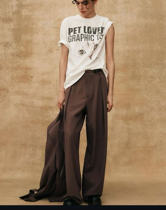 Брюки палаццо zara 38