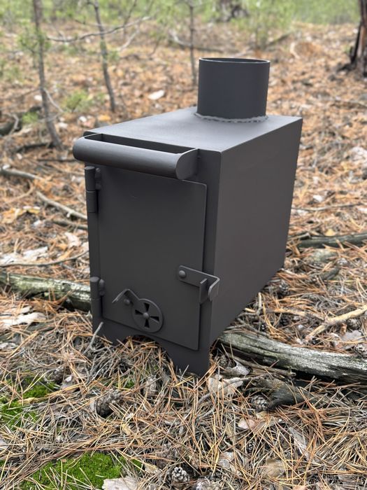 Міні дров’яна піч-буржуйка – тепло до 20 м², лише 12 кг!