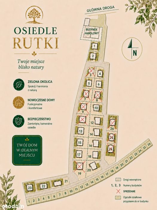 Domy - stan deweloperski | 52–152 m² |działki 500–700 m2|różne ceny
