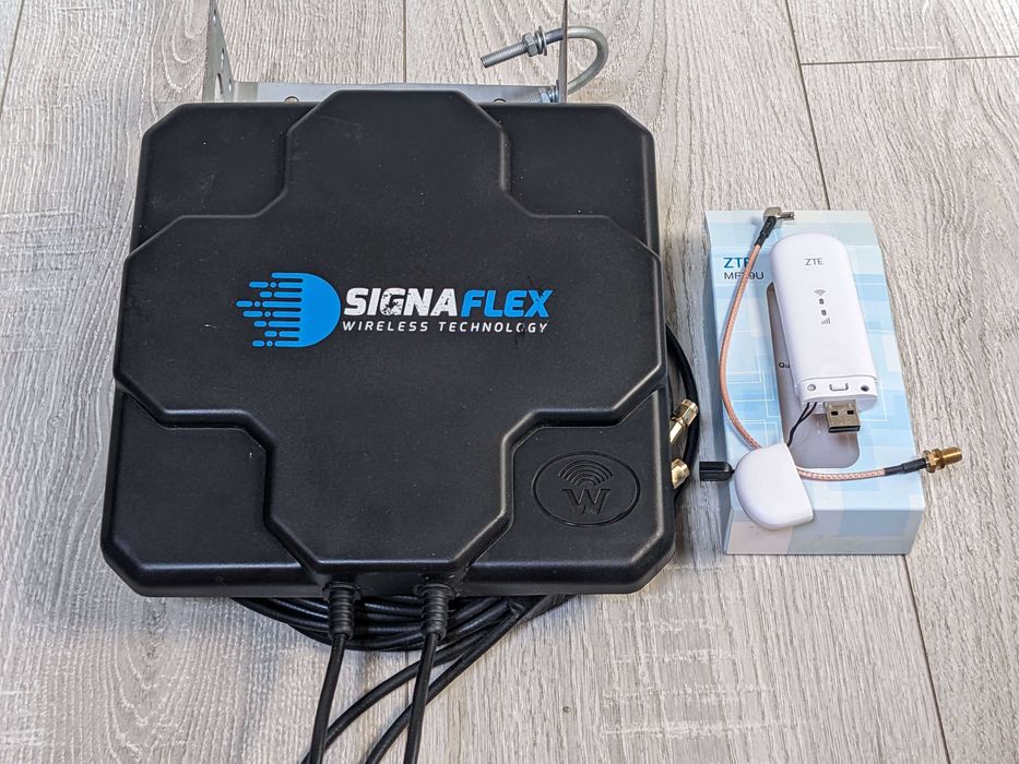 Комплект для 4G інтернету: 3G/4G Wi-Fi модем ZTE MF79U + антена Signaflex MIMO (для дачі, села, блекаутів)