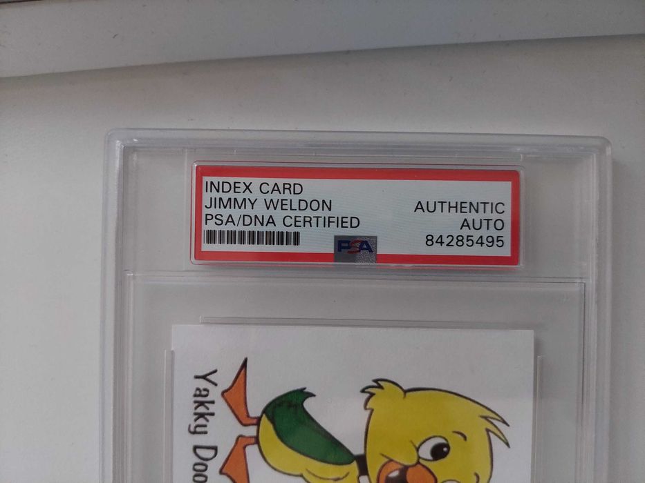 Jimmy Weldon Hanna Barbera Yakky Doodle PSA COA