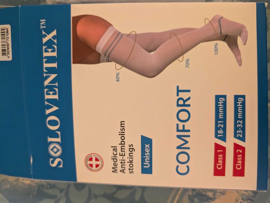 Компресійні панчохи soloventex нові 1 клас компресії 18-21 мм