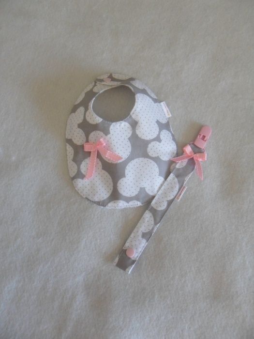 conjunto babete e fita de chucha