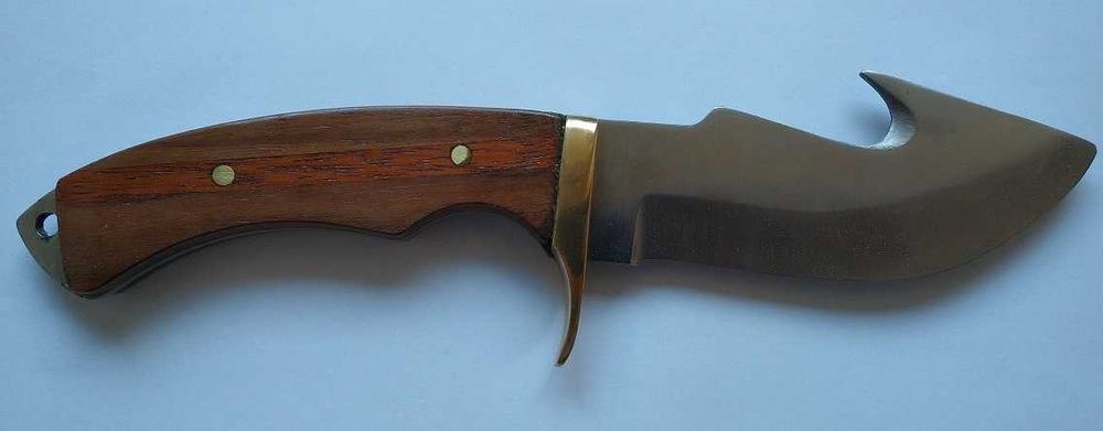 Nóż Myśliwski Własnoręcznie Robiony Gut Hook Hak Skull Crusher