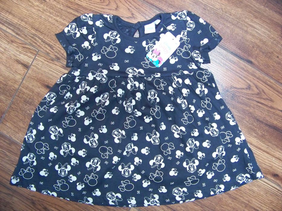 Sukienka r.80 PEPCO Disney Baby granatowa Myszka Minnie